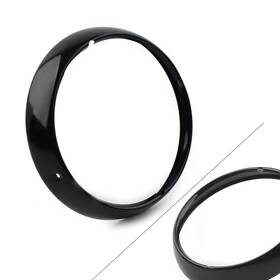 Onestart 286452335208 7 Inch Headlight Trim Ring Visor Light Cover Fit Harley Touring Electra Street Glide