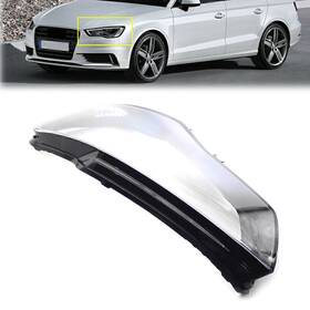 Onestart 336245194069 Headlight Lens Cover Fit For Audi A3 2013-2016 Auto Shell Clear Lampshade Left