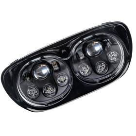 6918-001 Oracle Lighting For Harley Road Glide Replacement Led Headlight - Black