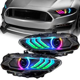 Orl8204-332 Oracle Lighting For 18-23 Ford Mustang Dynamic Colorshift Led Headlights - Black