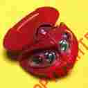 Osma-hl-dm-r Osma Red Motorcycle Headlight Dual Sport Ducati Streetfighter Custom Demond Style