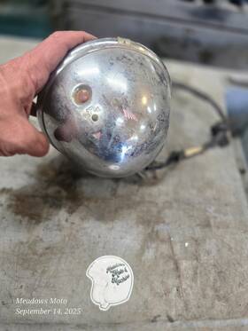 Uspt347719 Other Vintage Cci Motorcycle Chopper 6 Inch Headlight With Indicator Harley Xl Fx
