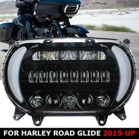 B166hlooo18oo1zb Oumurs Led Projection Headlight Drl Turn Signal Lamp For Road Glide 2015-up Plug&play