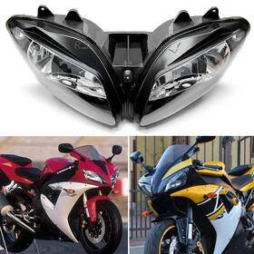 Dr-ym011004-a Oumurs Premium Headlight Head Light Lamp Assembly For Yamaha Yzf-r1 Yzf R1 2002-2003 Us