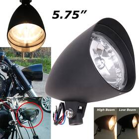 Mpp2166hl027o2-a Oumurs Matte 5.75 Inch Bullet Headlight Fit For Harley Dyna Softail Sportster Xl1200 883