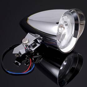Mpp2166hlooo27oooo2-11f Oumurs 4.5 Inch Chrome Bullet Headlight For Harley Dyna Honda Shadow Cruise Chopper Custom