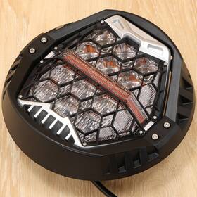 Mppb166hlooo26ooo1x Oumurs Us 7 In Led Headlight Amber Drl For Harley Touring Street Glide Cvo Tri Softail