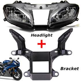 Mppym011o10143ym07502 Oumurs Front Headlight With Upper Fairing Stay Bracket Fits For Yamaha Yzf R6 2008-2016