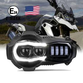 63128527538 Owoparts E24 Led Headlight Assembly For Bmw 2002-2012 R 1200 Gs 2005-2013 R1200gs Adve