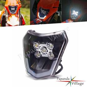Us-hl-054-bk Papandacycle Led Headlight Head Lamp For Exc Xc-w Sx Exc-f Six Days 250 300 350 450 690 R