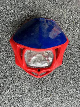 Ym-4471-rd Papandacycle E8 Supermoto Led Headlight Fairing For Honda Xr Cr Crf 100 110 150 125 230 250