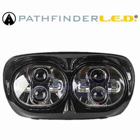 Rsk0 Pathfinder Mn/rsk0 Road Glide Led Headlight For 2007-2009 Harley Davidson Fltr Bl