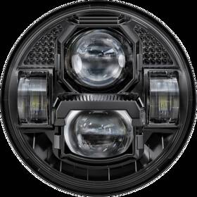 Uv5b Pathfinder 5 3/4 Inch Led Headlight Rugged Ultra View Black