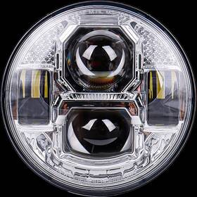 Uv5c Pathfinder 5 3/4 Inch Led Headlight Rugged Ultra View Chrome