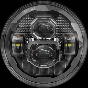 Uv7b Pathfinder 7 Inch Led Headlight Rugged Ultra View Black