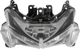 Pazoma Hl-1253-bkcl E9 E-mark Motorcycle Headlight Assembly For Yamaha Nvx155 Aerox155 125 2015-2019