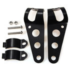 Poa109344 Matcc Black Headlight Mount Bracket Fork Ears Motorcycle 6954333585540