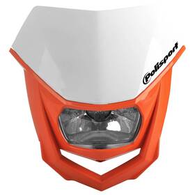 8657400038 Polisport Halo Headlight - White/orange