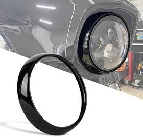Hl0286ba Psler 7 Inch Headlight Lamp Trim Ring Cover For Road King Electra Street Glide Flht Flhr