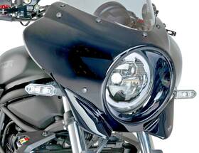 21346n Puig 20818n - Led Lumen Z Headlight Black Kawasaki Eliminator 500 / Universal #