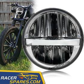 Ed185 Racer-spares 5-3/4 Inch 5.75 Led Projector Headlight Drl For Motorcycle Sportster 1200 883