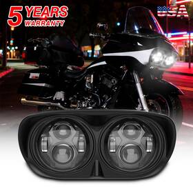 Realove 717931385105 Dot Approved Projector Led Headlight Hi/lo Beam Plug&play For Road Glide 2004-13