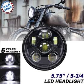 Aut5y02mt01 Ridorid 5.75 Inch 5 3/4 Led Headlight Hi/lo Beam For Dyna Sportster Xl1200 Xl883 Motorcycle