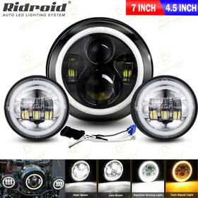 7y01wd05at3 Ridroid 7 Inch Led Headlight 4.5 Fog Lights For Harley-davidson Electra Glide Ultra Classic