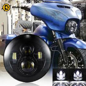 Actd7y0008 Ridroid 140w 7 Inch Led Headlight Sealed High Low For Harley Davidson Touring Sportster