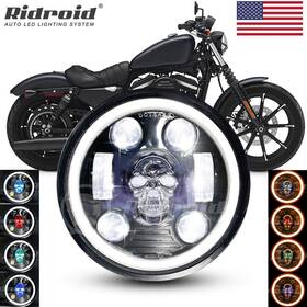 At35y10 Ridroid 5-3/4 Inch 5.75 Led Headlight Hi-lo Beam For Harley-davidson Iron 883 Xl883n