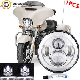 Ridroid H4 H13 9003 7 Inch Led Headlight Hi/lo Beam Projector For Harley-davidson Street Glide Flhx