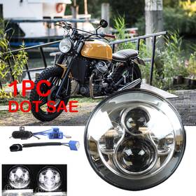Ridroid H6024 H4 9003 H13 9008 For Honda Cx500c Cm400t Cb750 Bobber Motorcycle 7 Inch Headlight Ring Hi/lo Drl Lamp