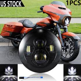 Manled7y08-1 Ridroid 7 Inch Led Headlight With Turn Signal For Harley Electra Glide Road King Flhr