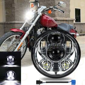 Ridroid-5.75-round-headlight Ridroid 5.75 Inch Led Headlight Projector Fit For Harley Davidson Sportster Xl 1200 883 Us
