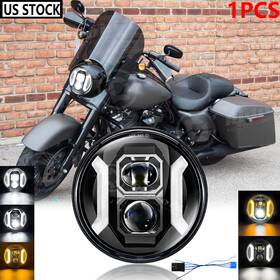 Ridroid-7y25 Ridroid 7 Inch Led Headlight Hi/lo Beam Project For Harley Davidson Touring Road King
