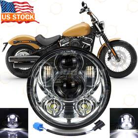 Ridroid-led-5y02-1 Ridroid Projector 5-3/4 Inch 5.75 Led Round Headlight Hi-low Beam For Motorcycle Car