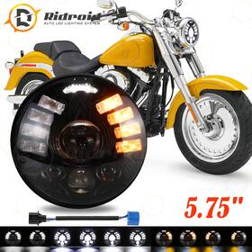 Ridroid-led-5y11 Ridroid Hot 80w 5.75 Inch Led Headlight For Harley Dyna Super Wide Glide Low Rider Sportster