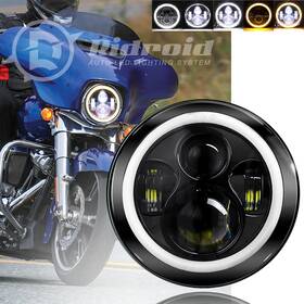 Ridroid-led-7y01-1 Ridroid 7 Inch Led Headlight Halo Ring Projector For Harley Davidson Street Glide Flhx