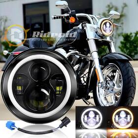 Ridroid Ridroid-led-7y01-headlamp Dot 7 Inch Led Headlight H4 For Harley Davidson Motorcycle Street Glide Fatboy Us