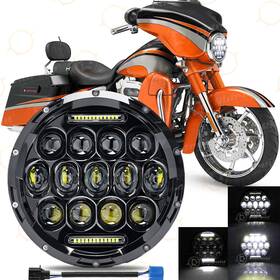 Ridroid-led-7y03-headlamp Ridroid Newest For Harley Dot 7inch Led Round Motorcycle Headlight High Low Beam&drl