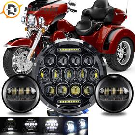Ridroid-led-7y03wd04-1 Ridroid 7 Inch Led Headlight Drl 4.5 Fog Light For Harley Davidson Heritage Softail Classic