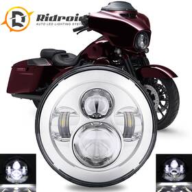 Ridroid-led-7y08-1 Ridroid Dot 7 Inch Led Projector Headlight Hi/low Beam For Harley Davidson Fatboy Flstf
