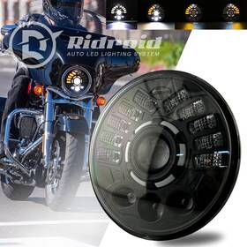 Ridroid-led-7y21-1 Ridroid 7 Inch Led Headlight&turn Signal Lights For Harley Davidson Touring Sportster