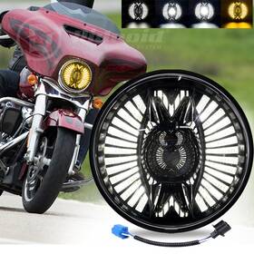 Ridroid-led-7y24-1 Ridroid Dot 7 Inch Led Headlight Hi/low Beam&drl For Harley-davidson Street Glide Flhx