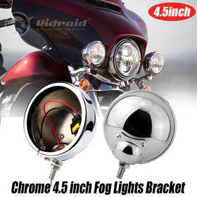 Ridroid-led-zj12 Ridroid 4.5 Inch Fog Spot Light Passing Lamp Bucket For Harley Electra Glide Road King Us