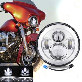 Ridroid Ridroid1530702 Dot 7 Inch Led Projector Headlight Hi/low Beam For Harley-davidson Street Glide