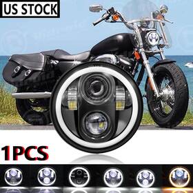 Shop-5y01 Ridroid 5-3/4 Inch 5.75 Led Headlight Projector For Harley Davidson Sportster Xl 1200 883