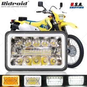 Td5f0005 Ridroid For Suzuki Drz400sm Drz400s Drz250 4x6 Inch Motorcycle Led Headlight Dot Drl Hi/lo