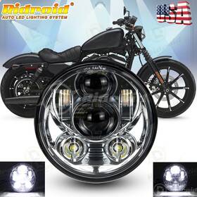 Td5y0003 Ridroid 5.75 Inch 5 3/4 Led Headlight Projector For Harley-davidson Sportster Iron 883 Xl883
