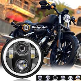 Td5y001 Ridroid 5-3/4 Inch 5.75 Dot Led Headlight Hi/lo For Harley Davidson Sportster Xl 1200 883